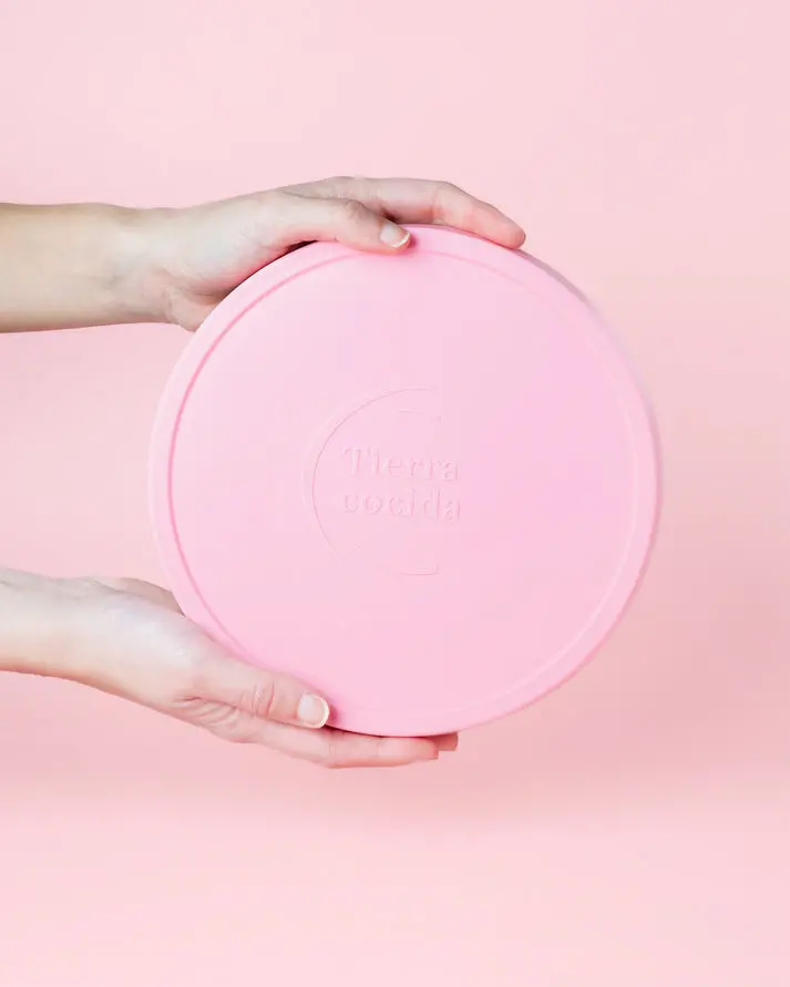 Tierra Cocida Reusable Silicone Lid – Large Size, Rose 1