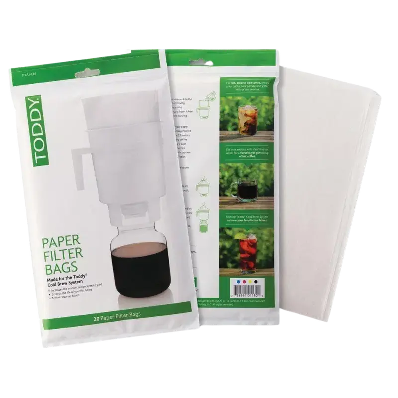Toddy Cold Brew Filter Bags – Disposable Paper Liners 1