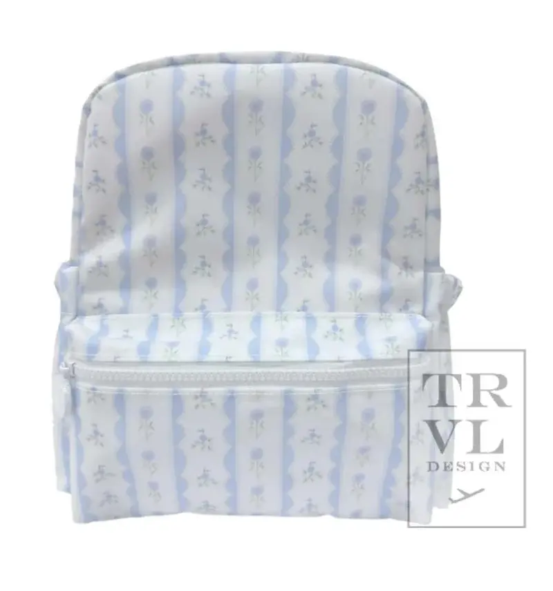Trvl Blue Ribbon Floral Mini Backpack – Lightweight Design 1