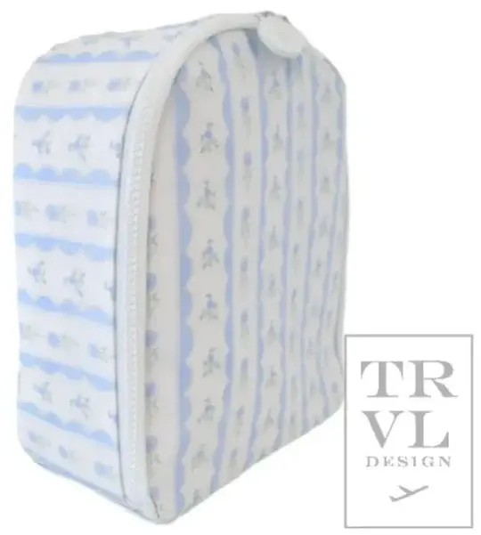 Trvl Bring It! Blue Ribbon Floral Insulated Lunch Bag 1