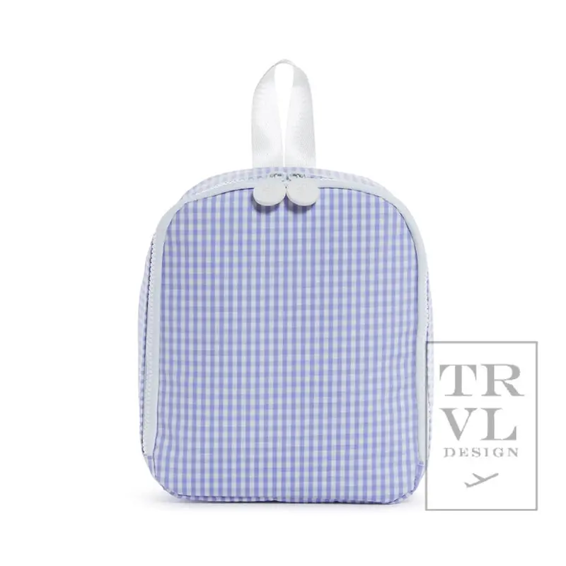 Trvl Bring It Insulated Lunch Bag – Lilac Gingham 1