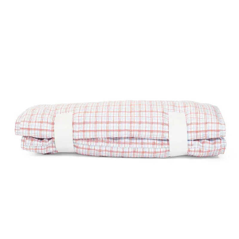 Trvl Nap Mat – Classic Red Plaid 1