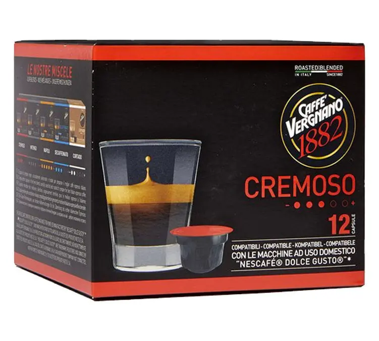 Vergnano Atlantis Cremoso Dolce Gusto Coffee Capsules – Box Of 12 1