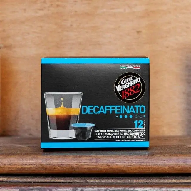 Vergnano Atlantis Dek Decaffeinated Dolce Gusto Capsules – Box Of 12 1
