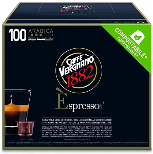 Vergnano Nespresso-Compatible Espresso Arabica Blend (100-Pack) 1