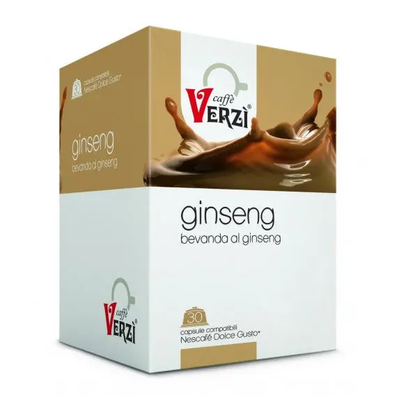 Verzi' Ginseng Soluble Coffee – 30-Serving Pack For Dolce Gusto 1