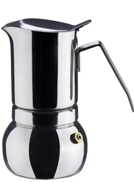 Vev Vigano Stainless Steel Stovetop Espresso Maker – Italian-Designed Moka Pot For Rich Coffee 1
