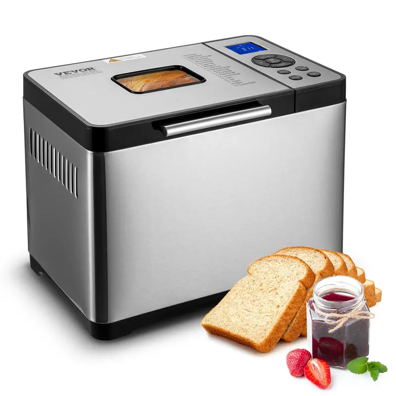 Vevor 650W Digital Bread Maker With Ceramic Nonstick Pan And Gluten-Free Program 1