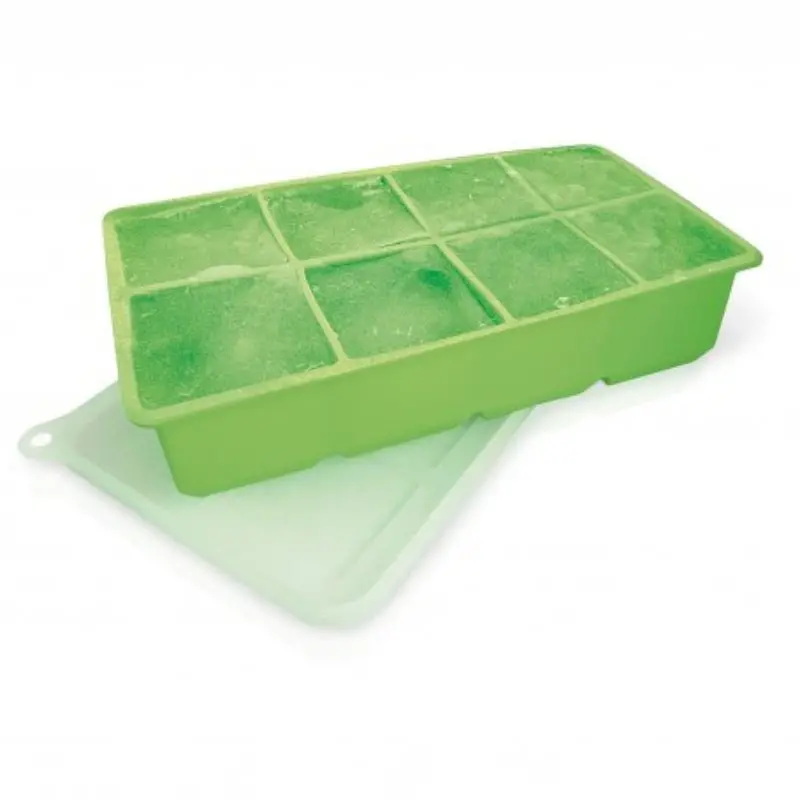 Vin Bouquet Silicone Ice Cube Mold With No-Frost Lid – 5×5 Cm Cubes 1