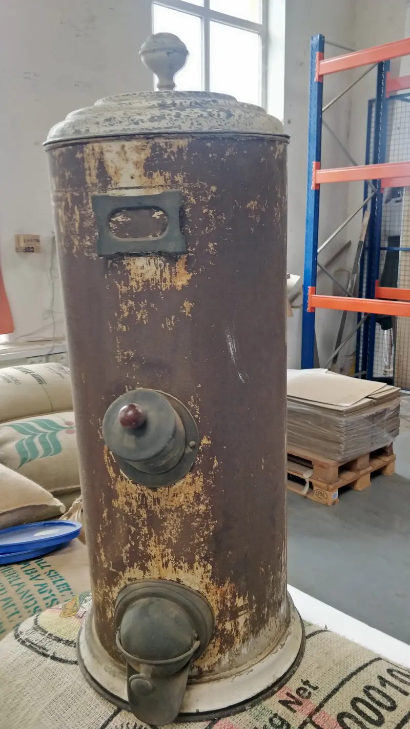 Vintage-Style Renovated Coffee Storage Bin 1