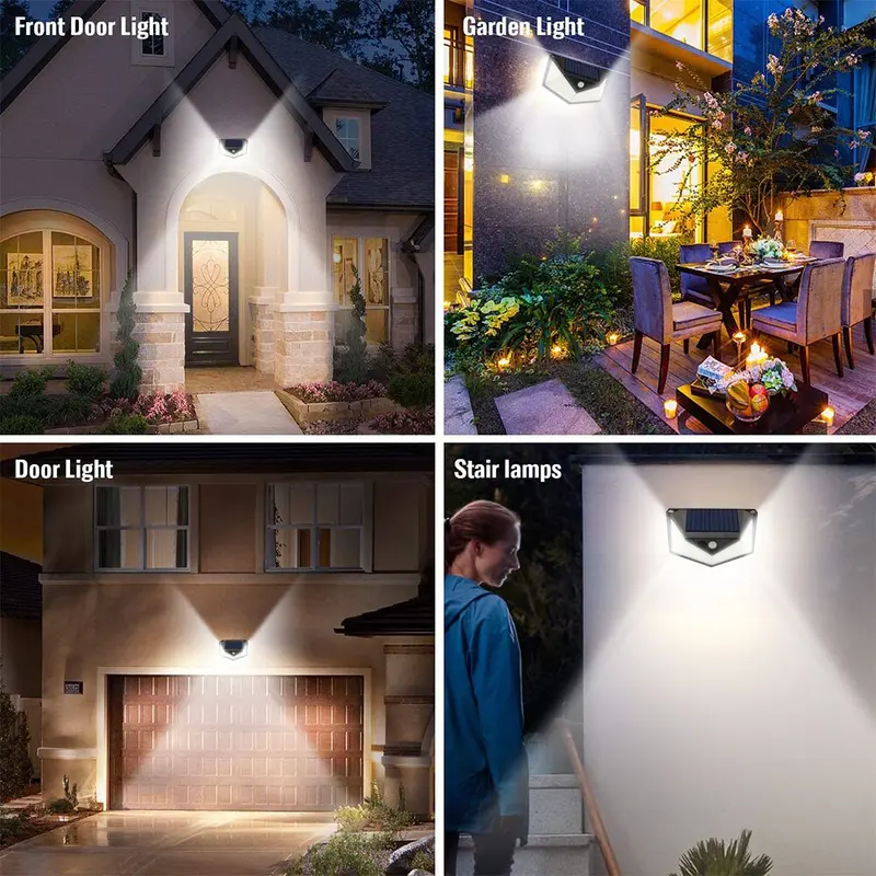 Waterproof Multi-Angle Led Solar Spotlight – 3 Lighting Modes + Motion Sensor 1