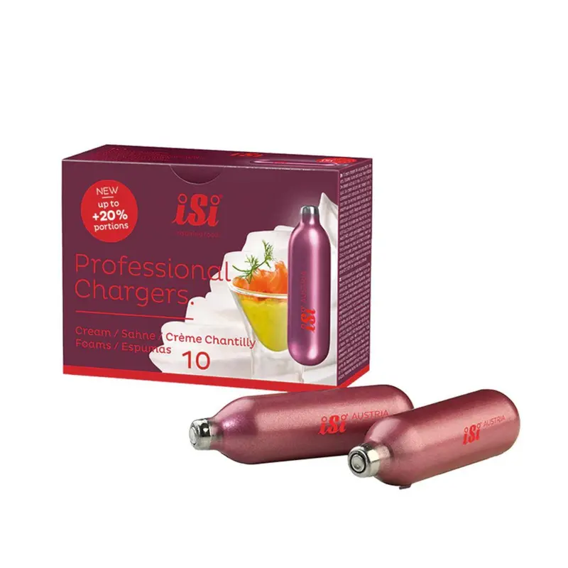 Whipped Cream Chargers – Nitrous Oxide (N₂O) Cartridges, Pack Of 10 1