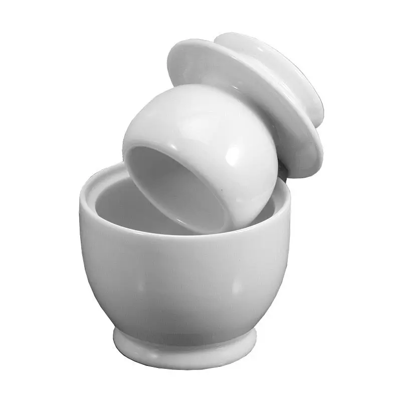 White Glazed Ceramic Butter Storage Bell 1
