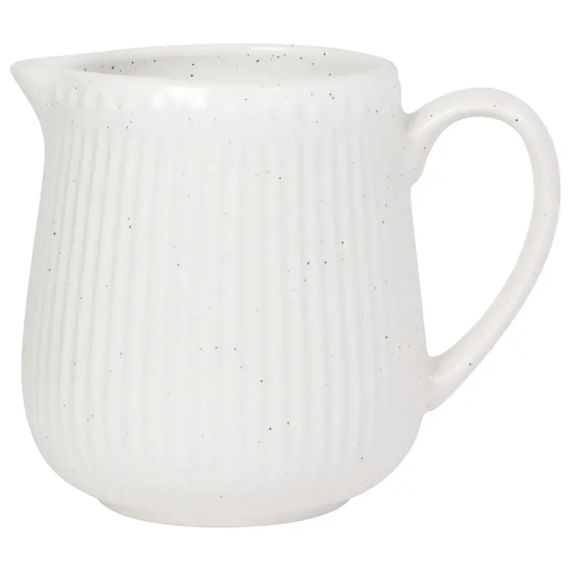 White Speckled Creamer Pitcher For Coffee Or Tea 1