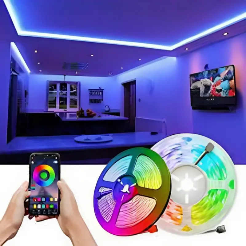 Wi-Fi Smart Rgb Led Strip – App-Controlled, Voice-Compatible Light Tape 1
