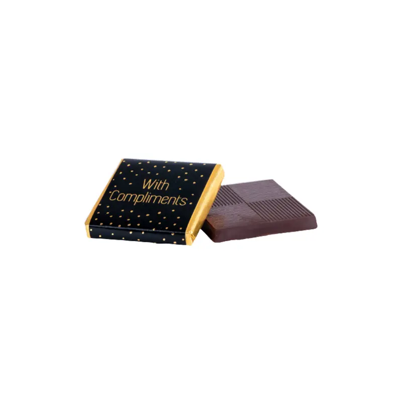 'With Compliments' Neapolitan Chocolates – Foil-Wrapped & Ribbon-Banded 1