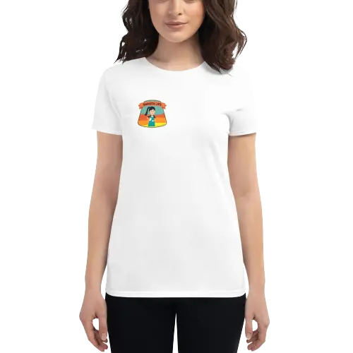 Women’S Barista Life T-Shirt – Black Hair Illustration 1