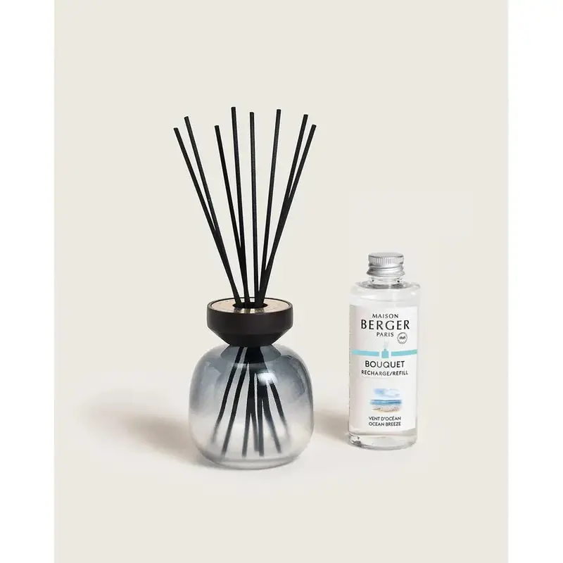 Wood Black & Frosted Ocean Breeze Reed Bouquet – Parfum Berger 180 Ml 1