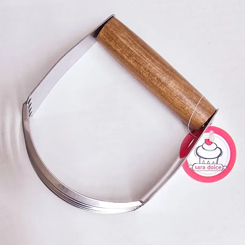 Wood-Handled Pastry Blender For Flaky Doughs And Biscuits 1