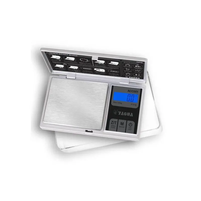 Yagua Precision Digital Scale – 600G X 0.1G With Extra-Large Stainless Steel Tray (Acc0001) 1