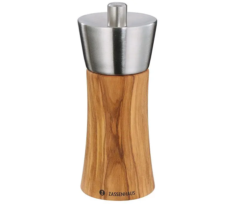 Zassenhaus Augsburg Pepper Mill – 14 Cm Olive Wood Handle 1