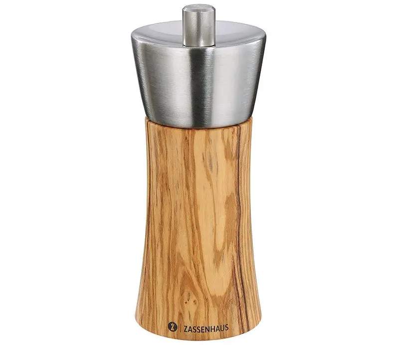 Zassenhaus Augsburg Salt Grinder – 14 Cm Olive Wood 1