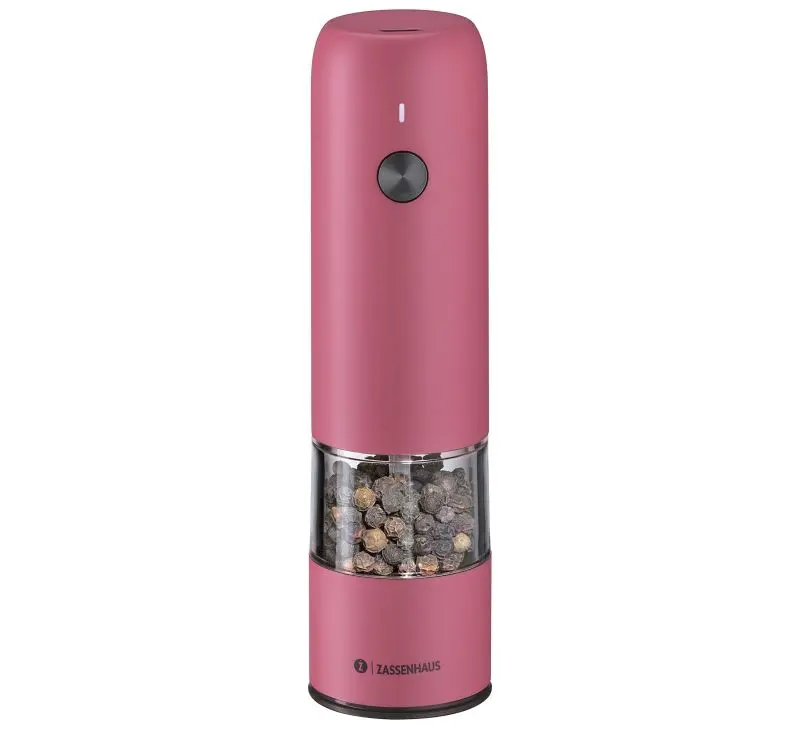 Zassenhaus Cologne Electric Pepper Mill – Fuchsia, 14 Cm, Usb Powered 1