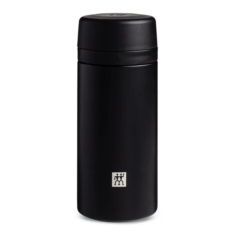 Zwilling Thermo Tea Thermos – 420 Ml Double-Wall Insulated Bottle (Black) 1