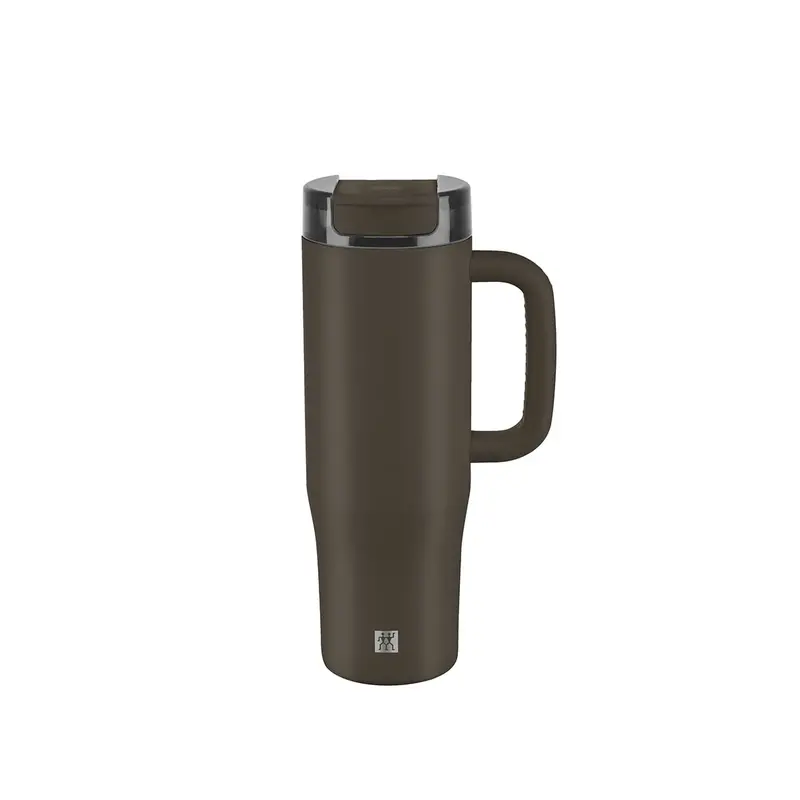 Zwilling Thermo+ Tumbler With Straw – 900 Ml, Vacuum-Insulated, Chocolate Grey 1